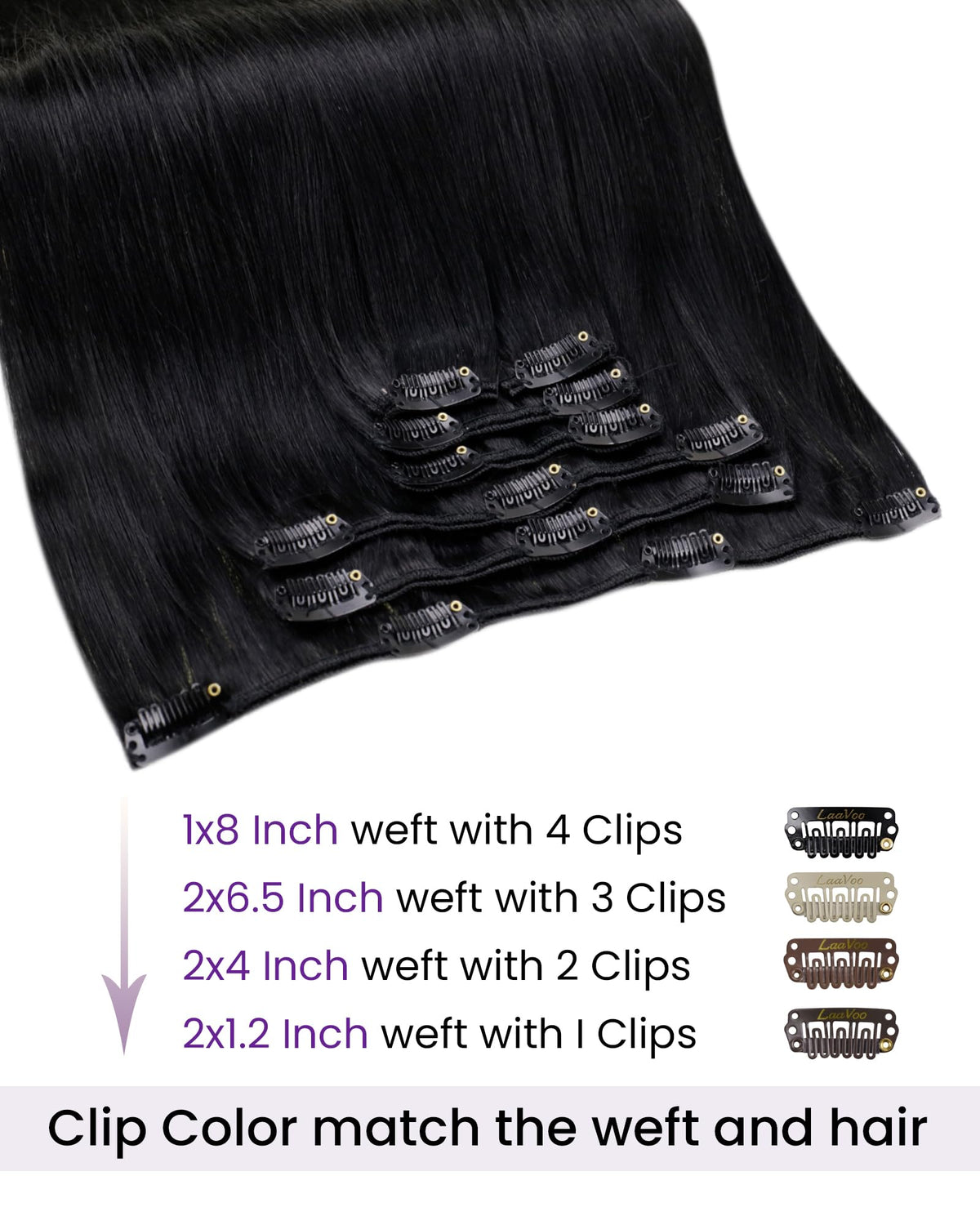 LaaVoo secure wefts with high-quality construction to minimize shedding