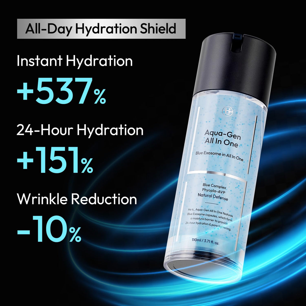 LAB BY He is_ application moment showing quick absorption and non-greasy finish.
