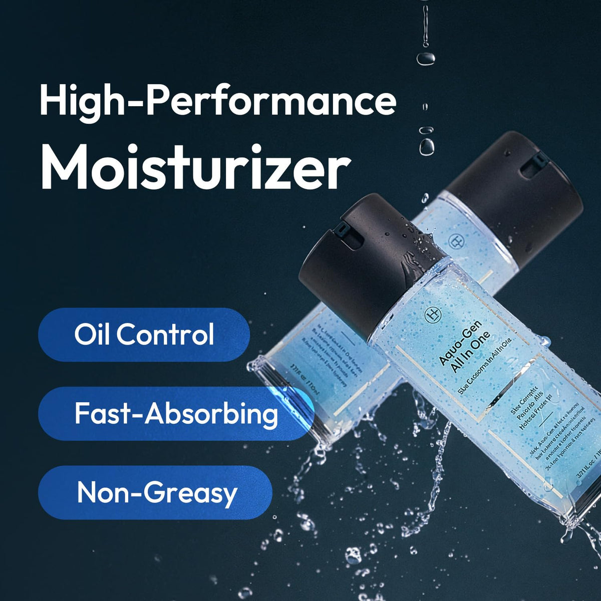 LAB BY He is_ gel absorbs quickly for a non-greasy feel.