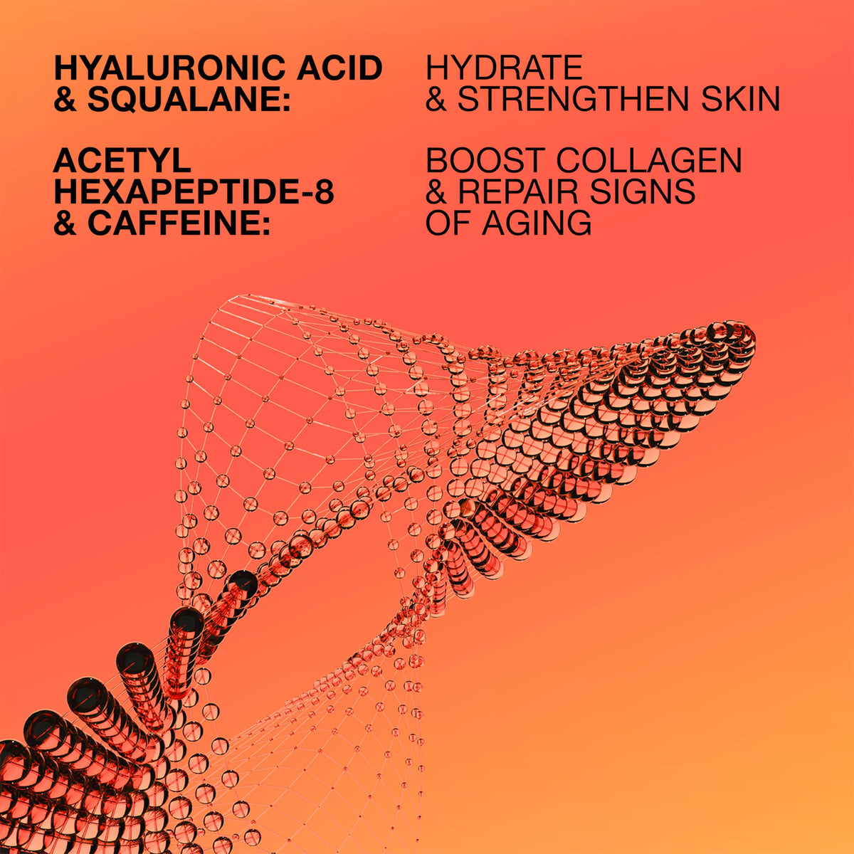 Lab Series All-In-One Face Treatment illustration of squalane and hydration benefits.