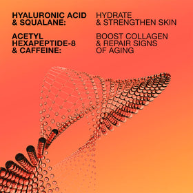 Lab Series All-In-One Face Treatment illustration of squalane and hydration benefits.