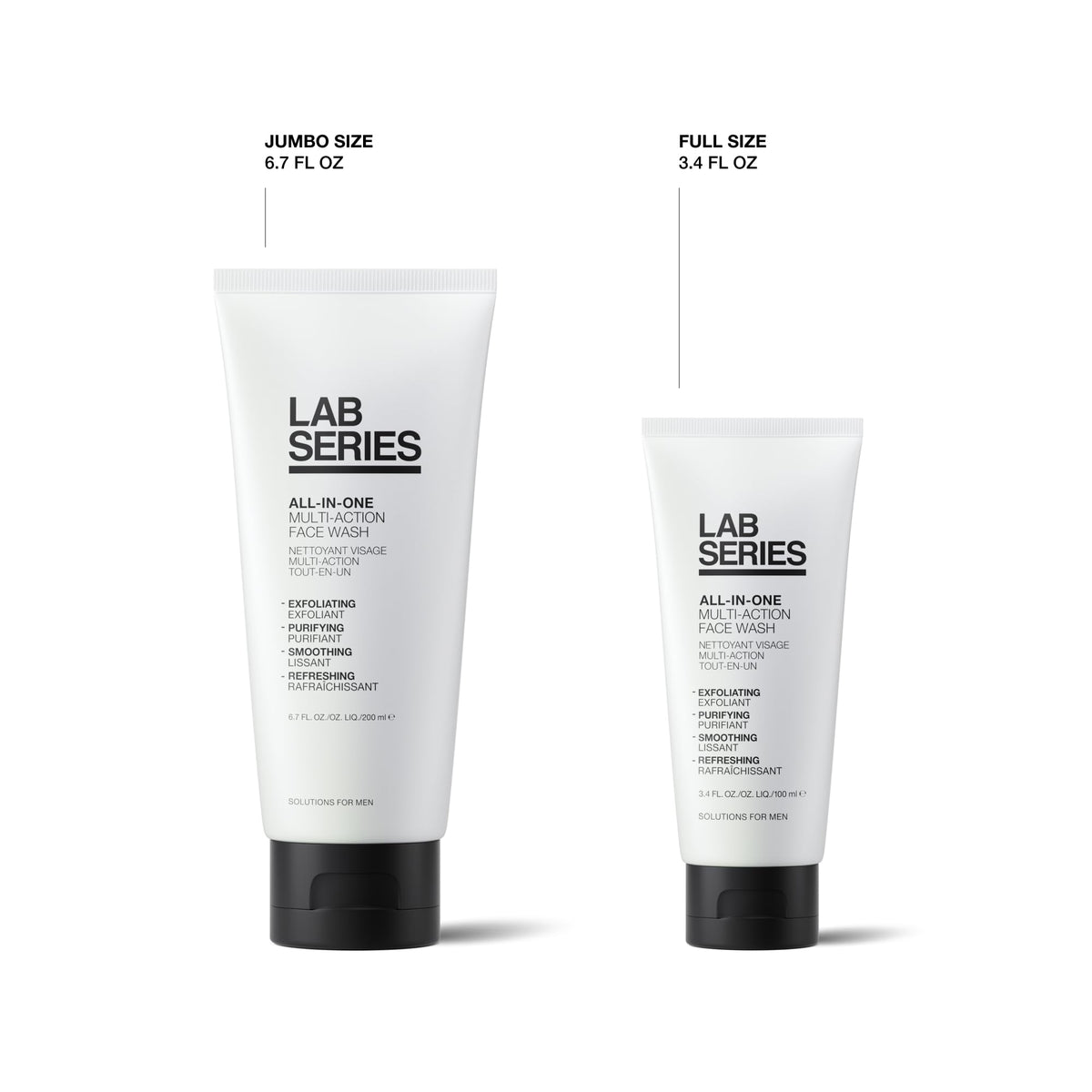 Lab Series All-In-One Face Wash rinse-off leaves clean, revitalized skin