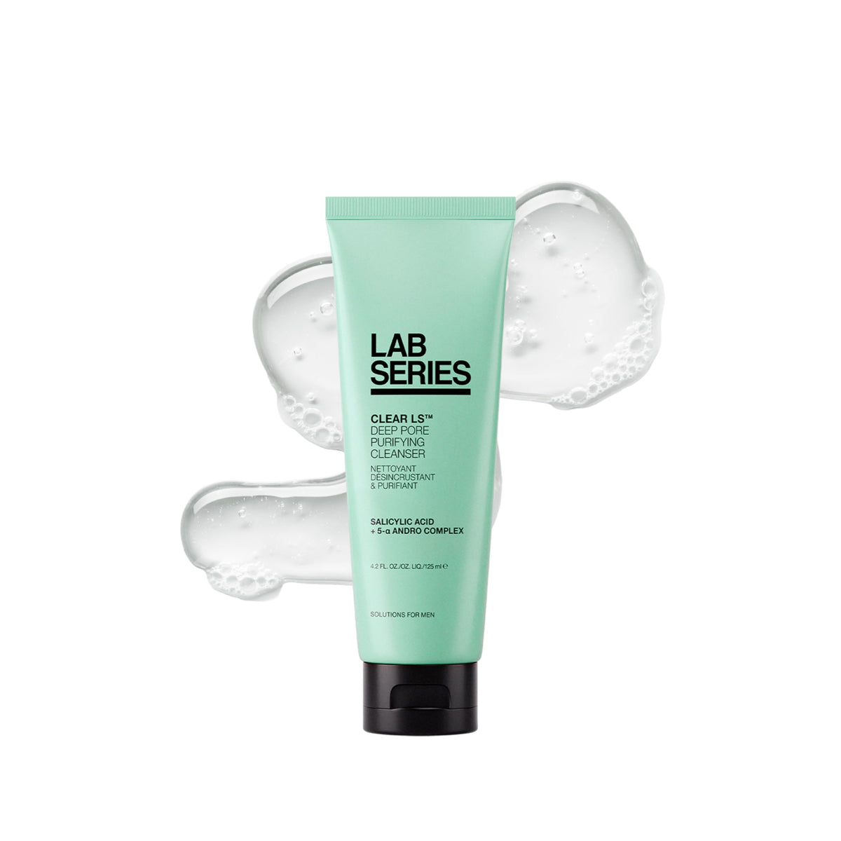 Lab Series Clear LS Purifying Face Wash bottle with salicylic acid for acne-prone skin.