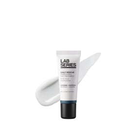 Lab Series Daily Rescue energizing eye treatment bottle promoting hydrated under-eye skin.