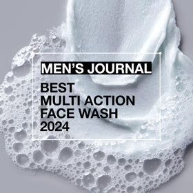 Lab Series All-In-One Face Wash softens facial hair for a closer shave