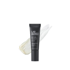 Lab Series Max LS eye moisturizer jar close-up highlighting soothing hydration for the eye area.