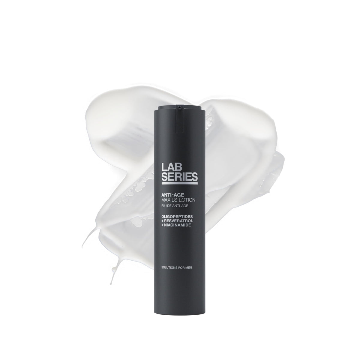 Lab Series Max LS Lotion bottle for daily hydration and smoother skin.