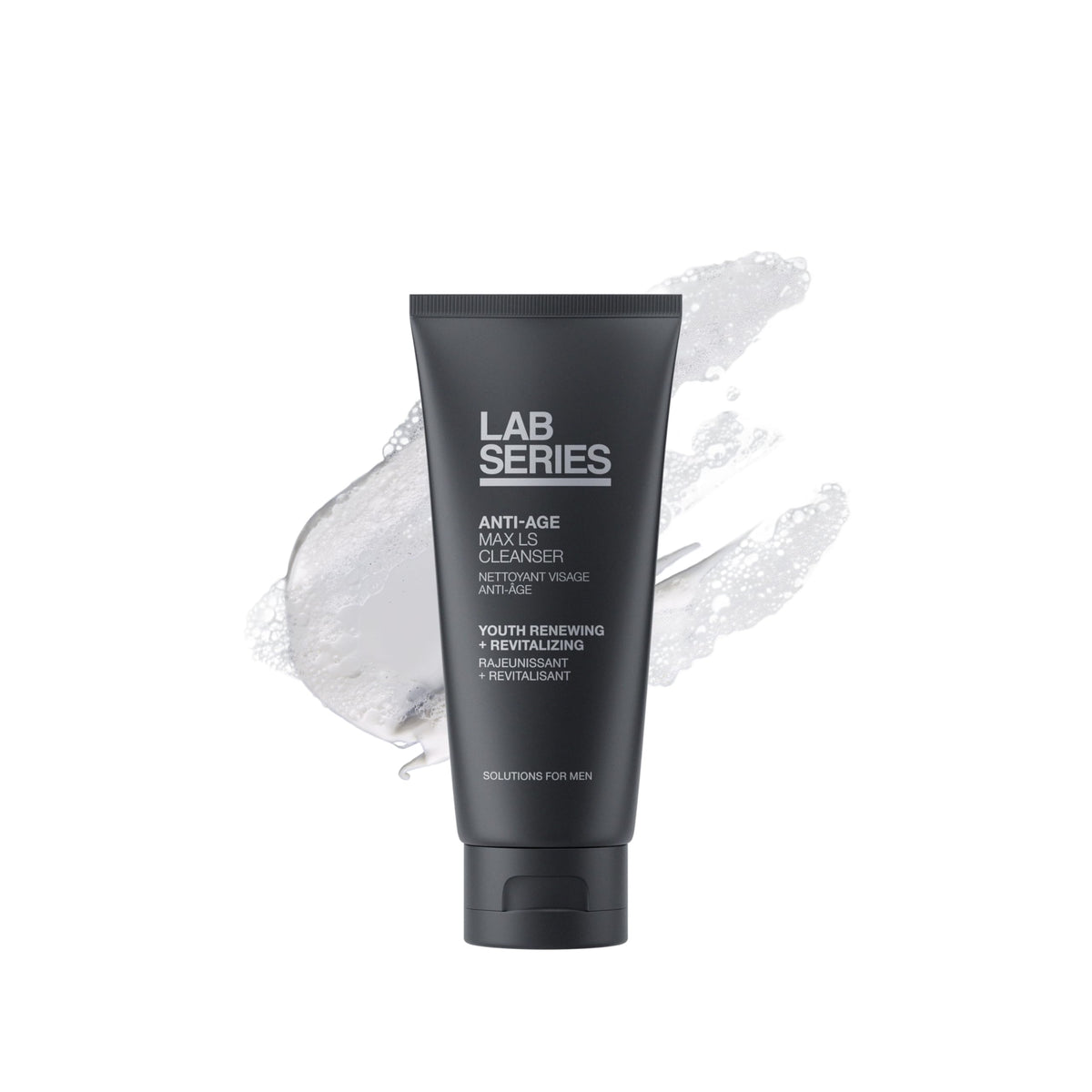 Lab Series Max LS Cleanser bottle pours for a quick refreshing wash