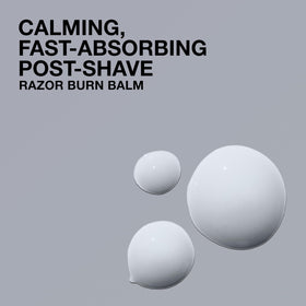 Lab Series Razor Burn Balm being applied to the face to calm irritation
