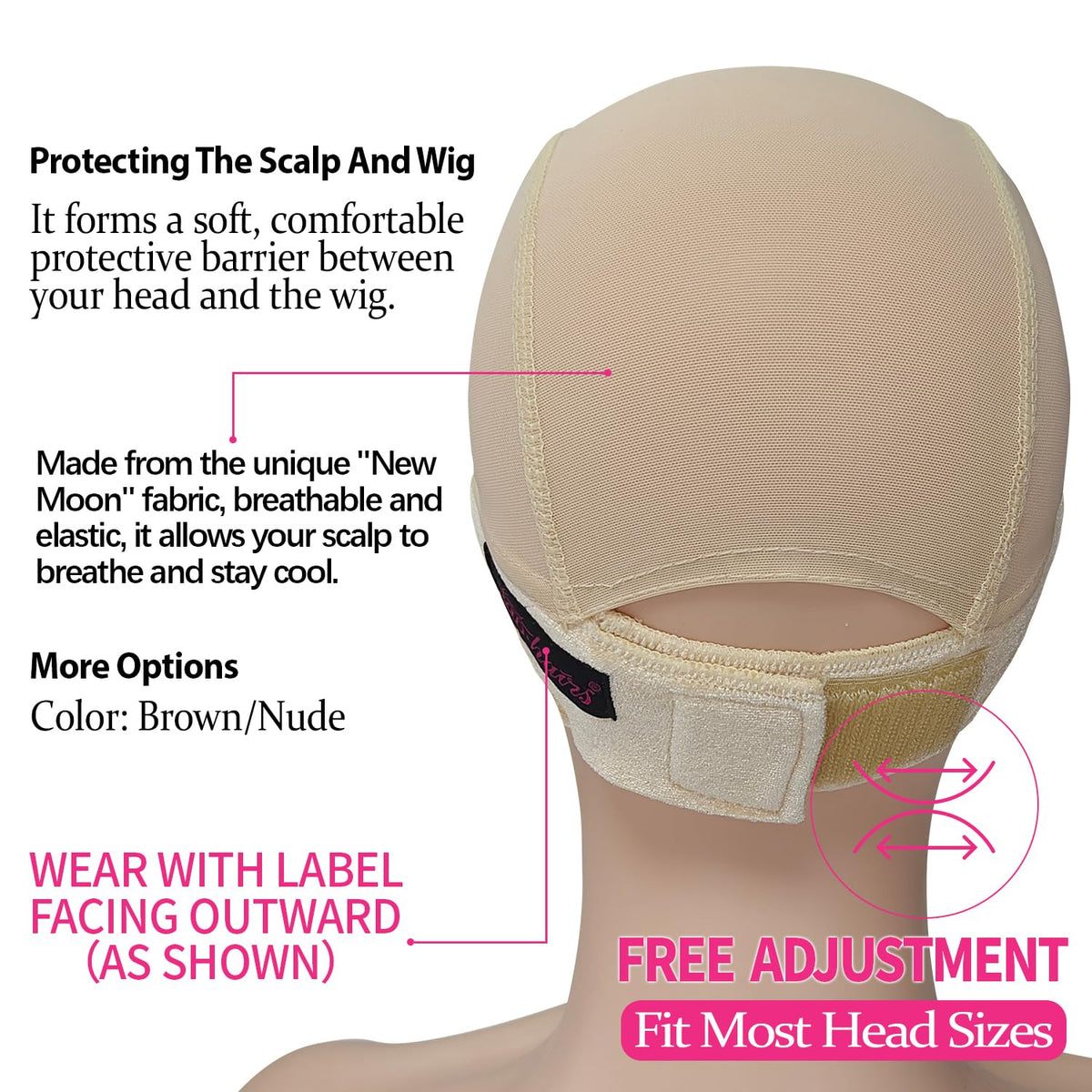 Ear-friendly design of Labhairs cap minimizes irritation during extended wear.