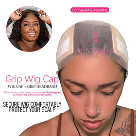 Labhairs lace-front secure foundation image highlights stable wig fit