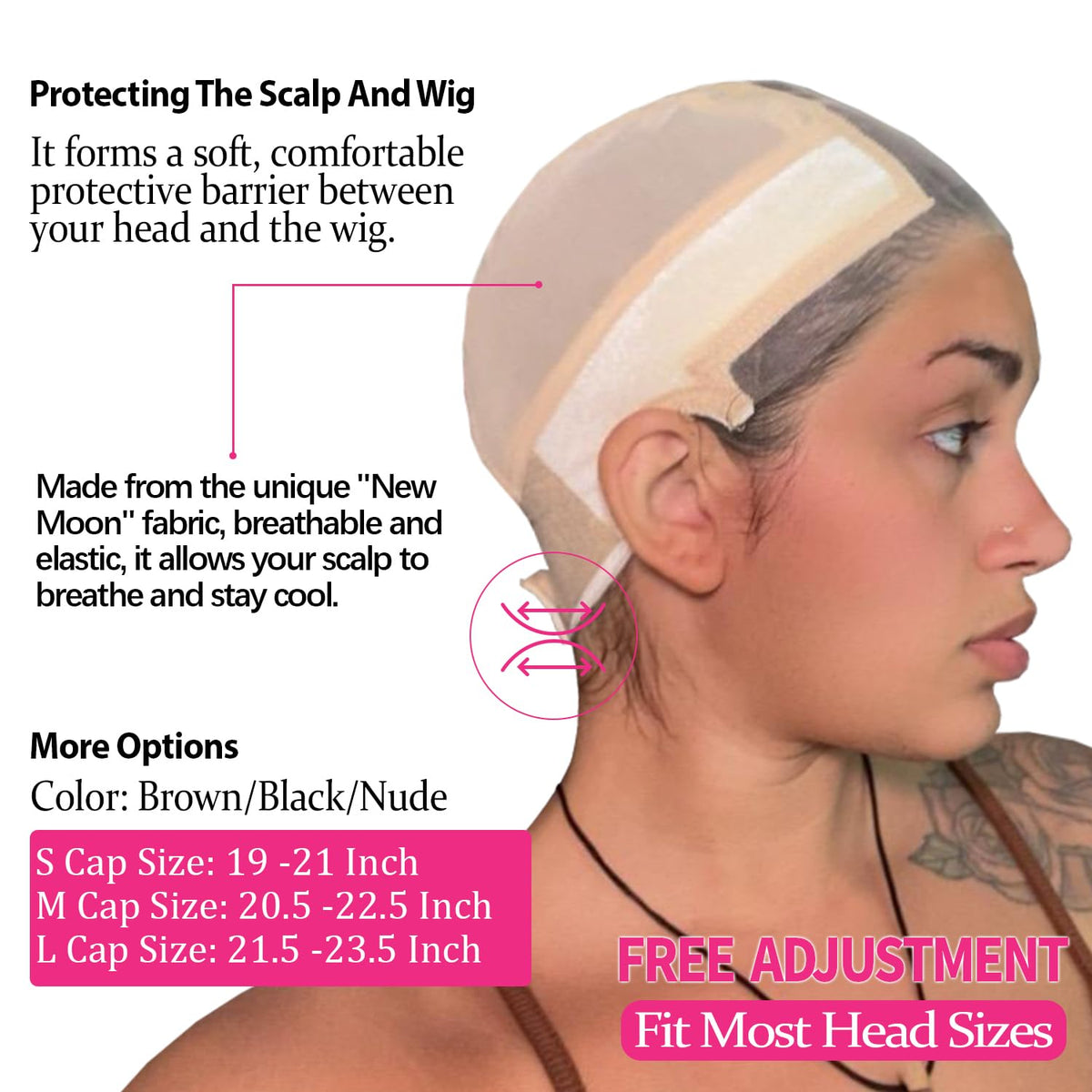 Labhairs transparent lace image emphasizes natural look under lace front wigs