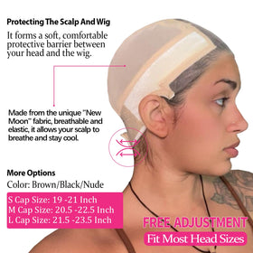 Labhairs transparent lace image emphasizes natural look under lace front wigs