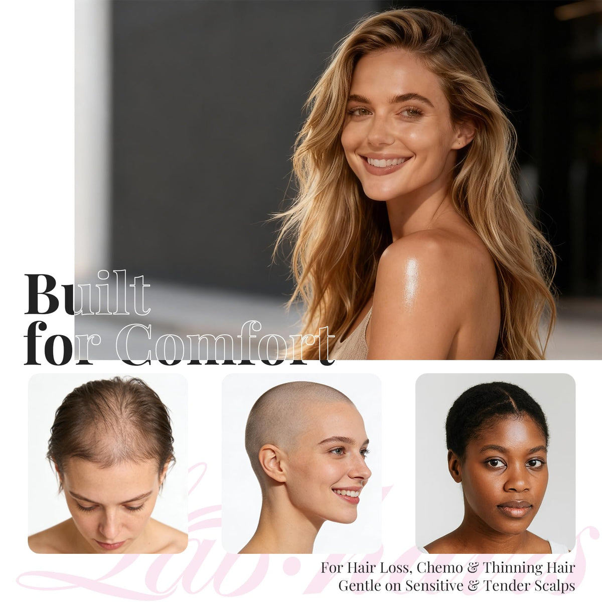 Labhairs no-glue design helps secure lace-front wigs without tape