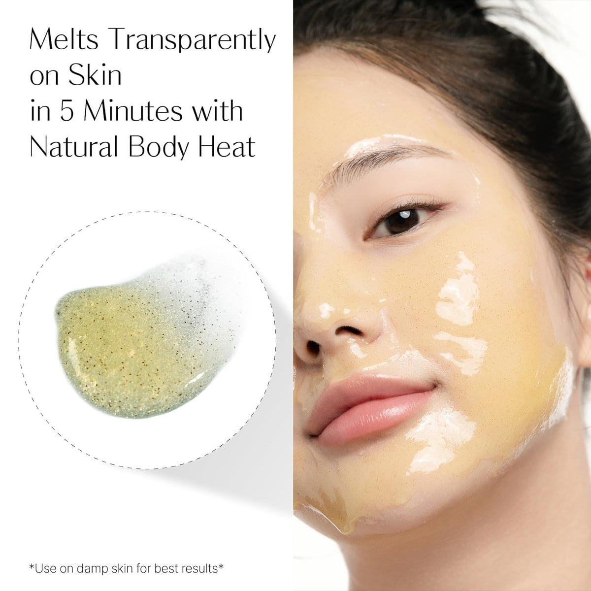 Labiora lemon honey mask applied to damp skin after cleansing for immediate comfort.