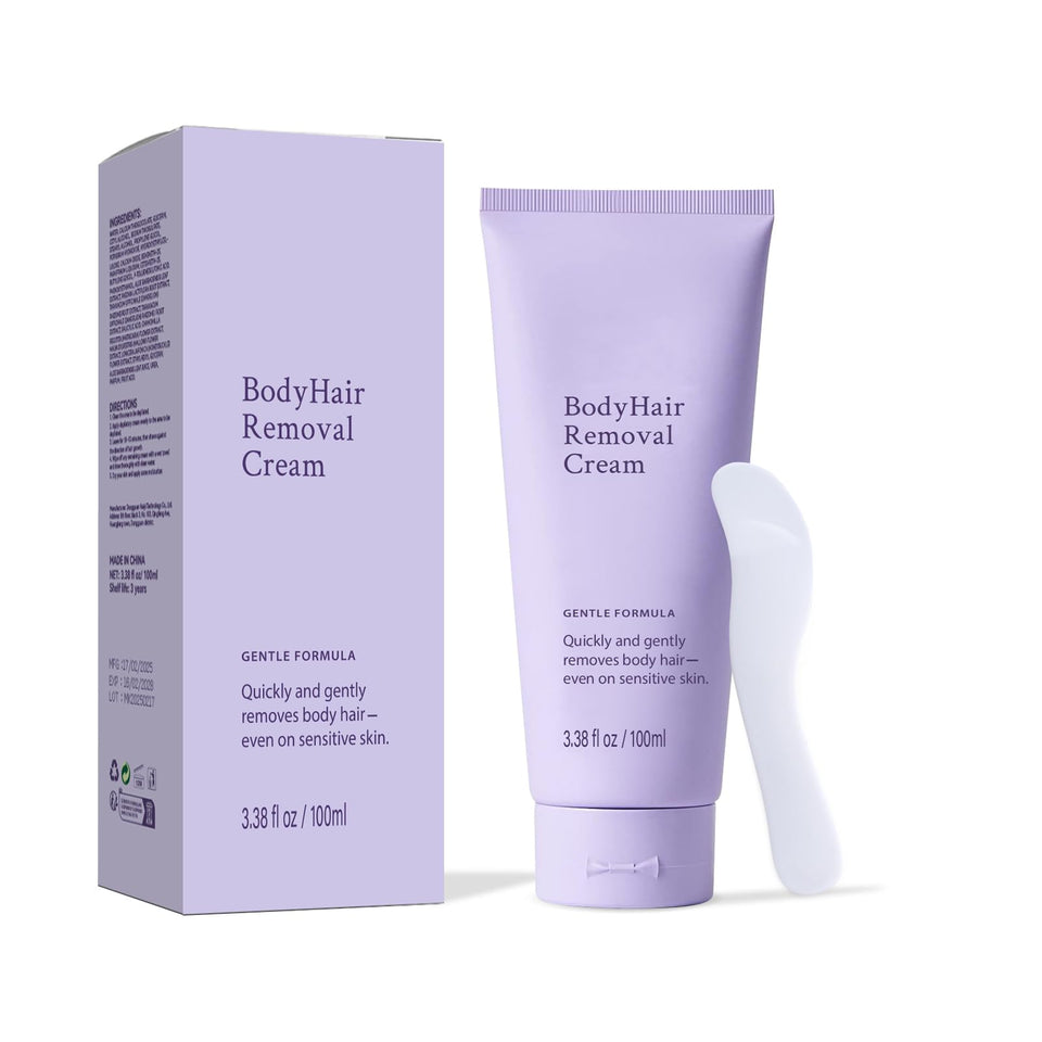 LABJD Body Hair Removal Cream bottle close-up for quick, painless smooth skin.