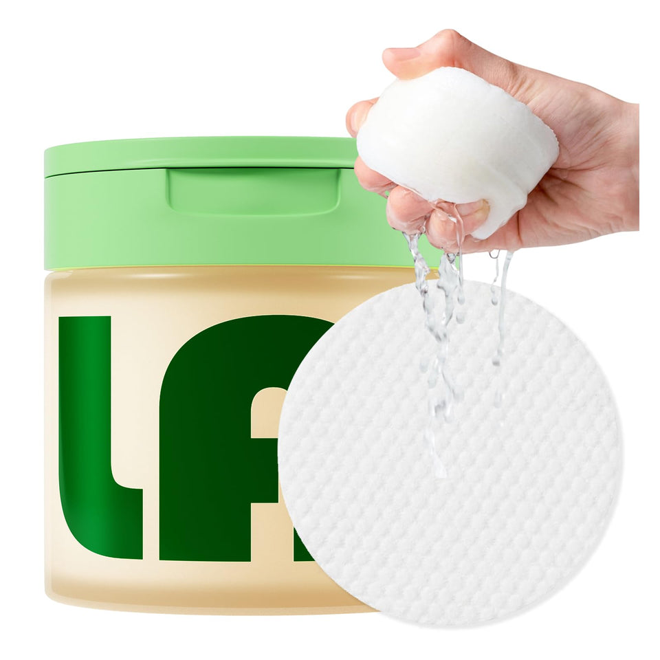 LABJD Toning Polish Pads packshot highlights branding and hydration benefits