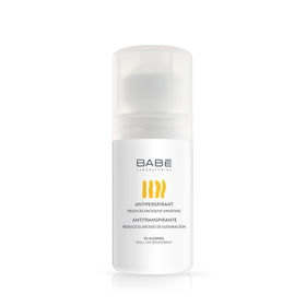 Laboratorios Babe roll-on deodorant bottle ready for everyday freshness.