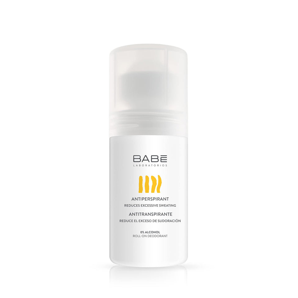 Laboratorios Babe roll-on deodorant bottle ready for everyday freshness.