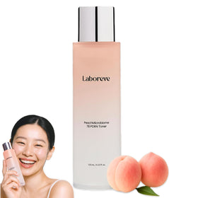 Laboreve PeachMicrobiome toner bottle demonstrates gentle hydration for sensitive skin