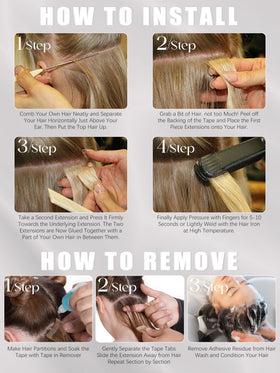 Lacer Blonde tape-in extensions 50-gram weight for natural movement