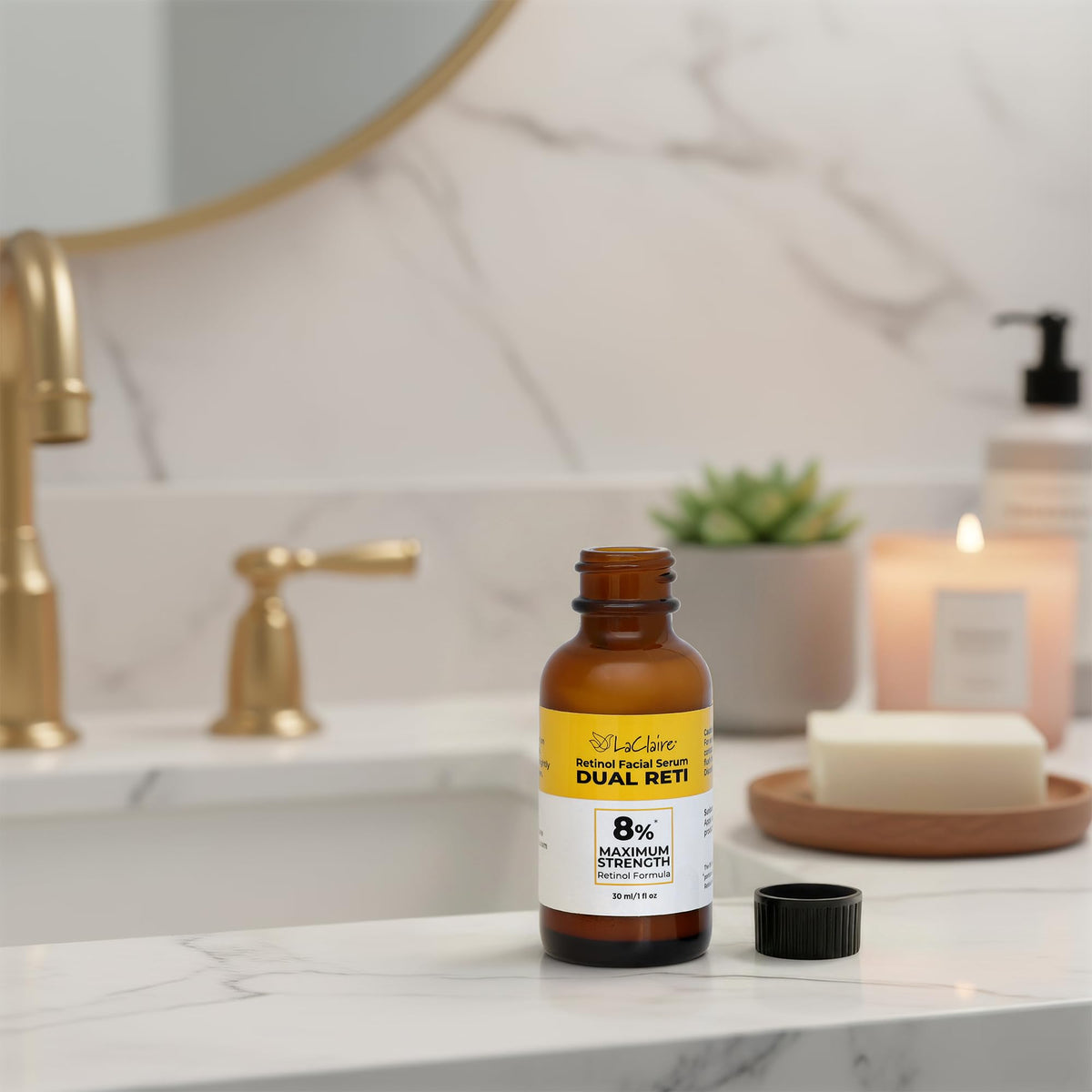 LaClaire Retinol Complex texture absorbs quickly for smoother-looking skin.