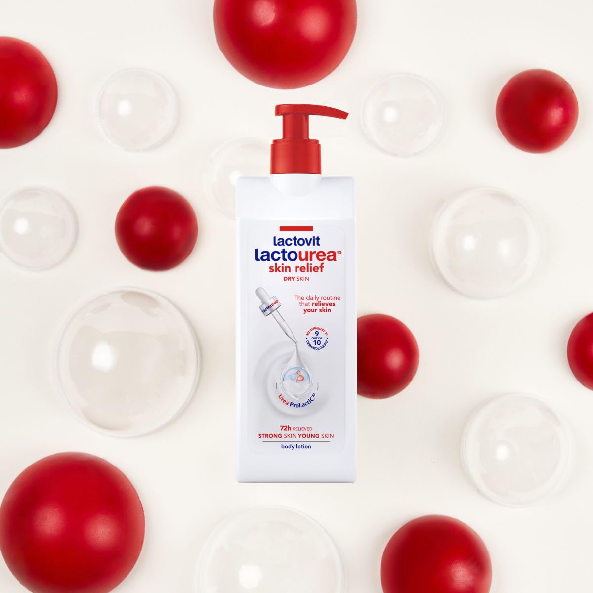 Lactovit Lactourea 3x400ml packaging front emphasizes value pack.