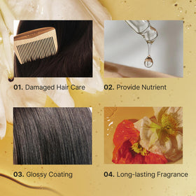 LA'DOR hair perfume oil 04 Our Leaf defines curls and waves with movement