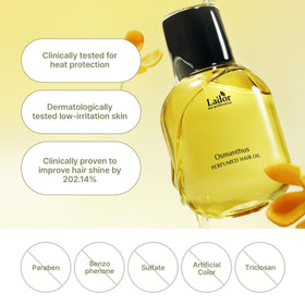 LA'DOR hair perfume oil 04 Our Leaf nourishes dry strands for healthier-looking hair
