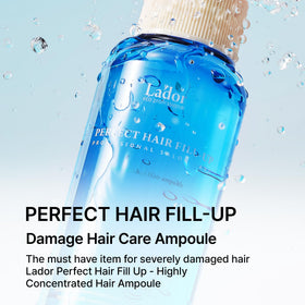 LA'DOR hydrolyzed protein care application shows nourishing action for hair.
