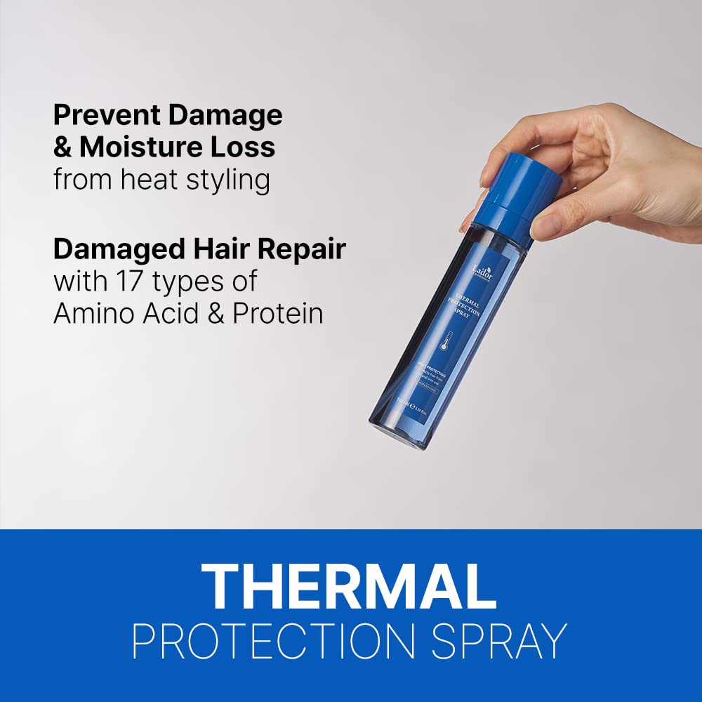 LA'DOR Leave-In Conditioner Mist dispenses evenly for detangling before styling
