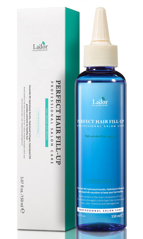 LA'DOR Perfect Hair Fill Up bottle closeup for quick conditioning.