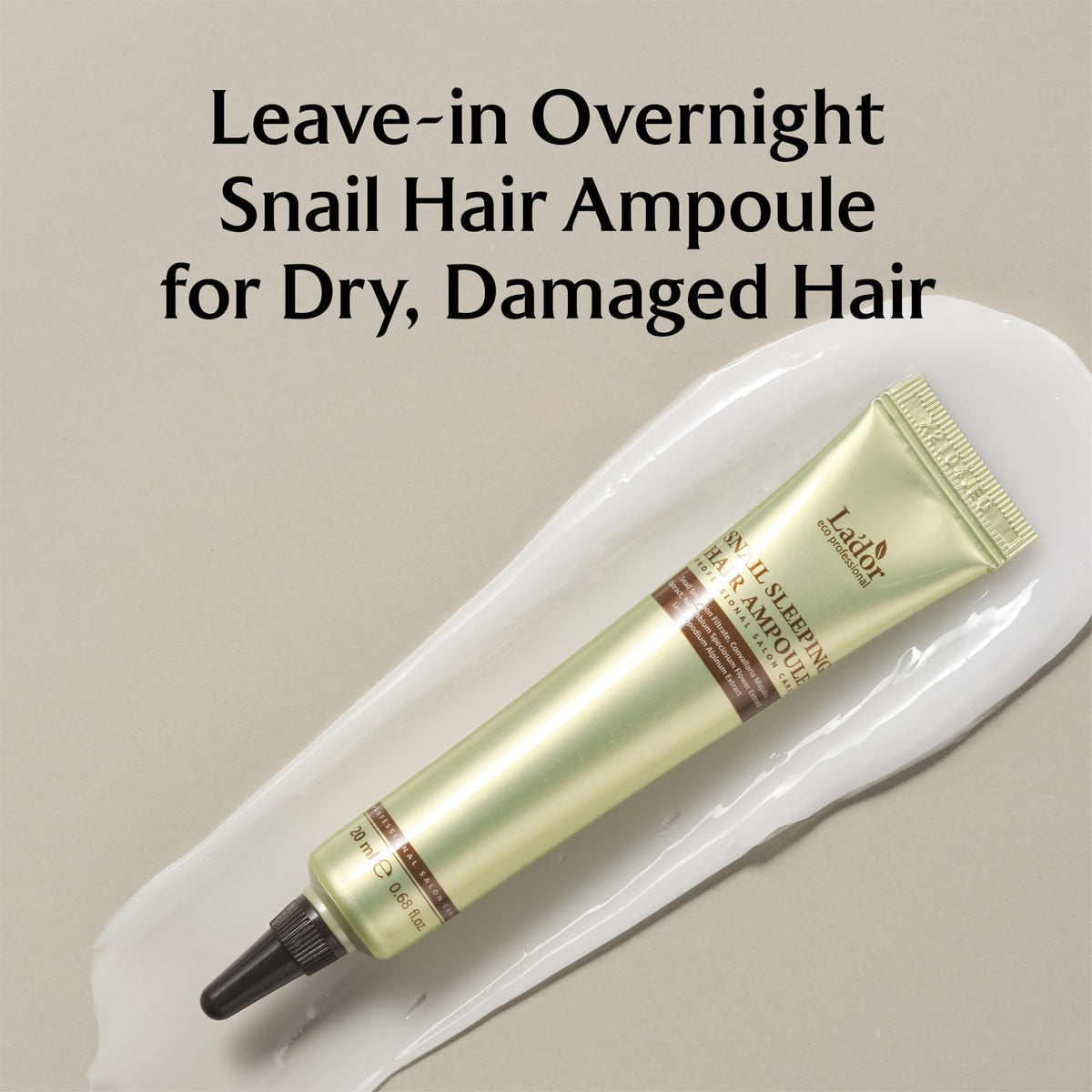 Close-up of snail filtrate indicating potent ingredients for hair health