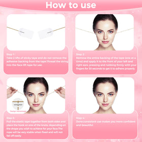 LadPemo lifting tape for neck and jawline creates smoother contours