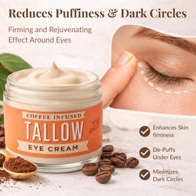 Gentle tapping around the eye area with Lady May eye cream