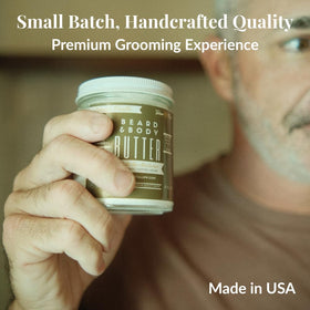 Lady May Tallow Tobacco Vanilla butter delivers a warm, masculine aroma for daily grooming.