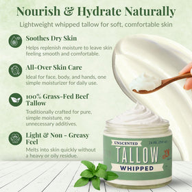 Lady May Tallow Whipped Tallow face and body hydration in one versatile moisturizer.