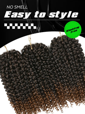 Cosplay or party look with Jerry Curl crochet hair by Lady Miranda