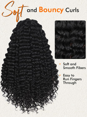 Lady Miranda full-volume braided wig back view provides dramatic-but-natural fullness.