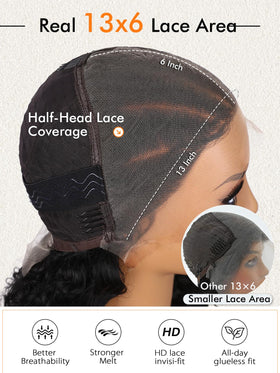 Lady Miranda glueless wig back view shows secure fit with adjustable straps.