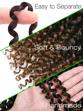 Ombre brown color gradient adds depth and natural look
