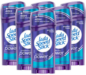 Lady Speed Stick Invisible Dry Powder Fresh stick glides on smoothly for all-day odor protection.