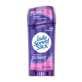Lady Speed Stick Invisible Dry Wild Freesia bottle showing long lasting freshness