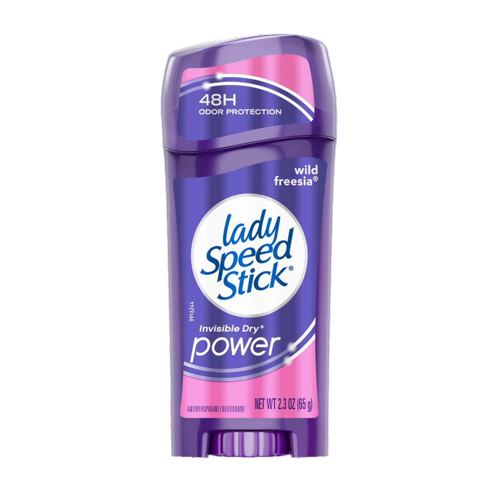 Lady Speed Stick Invisible Dry Wild Freesia bottle showing long lasting freshness