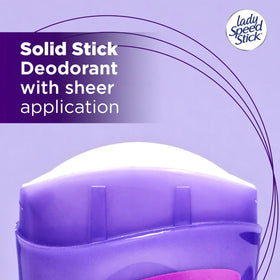 Lady Speed Stick Invisible Dry Wild Freesia close up cap and texture