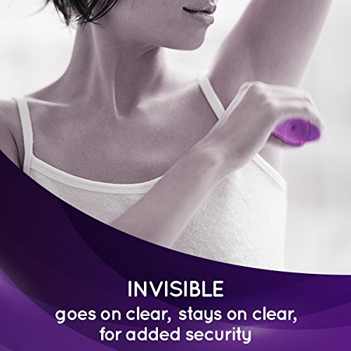 Lady Speed Stick antiperspirant visibly guards against wetness with a clear finish.