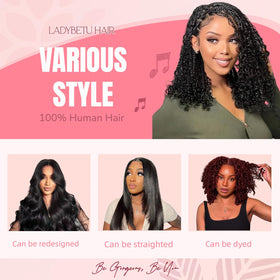 LADYBETU soft skin-friendly crochet hair with no odor and comfortable wear.