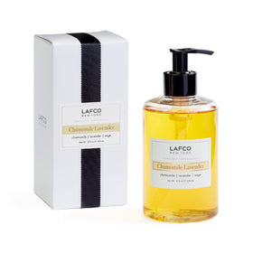 LAFCO New York Chamomile Lavender liquid soap bottle with hydrating formula for all skin types.