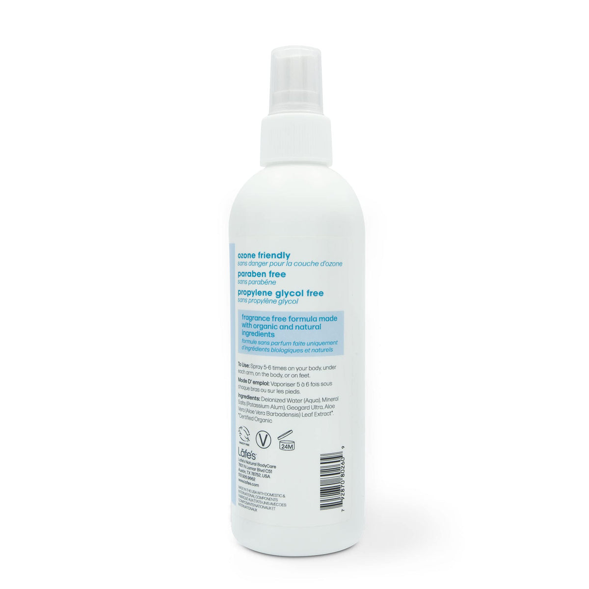 Lafe's vegan cruelty-free symbol signals ethical plant-based deodorant choice
