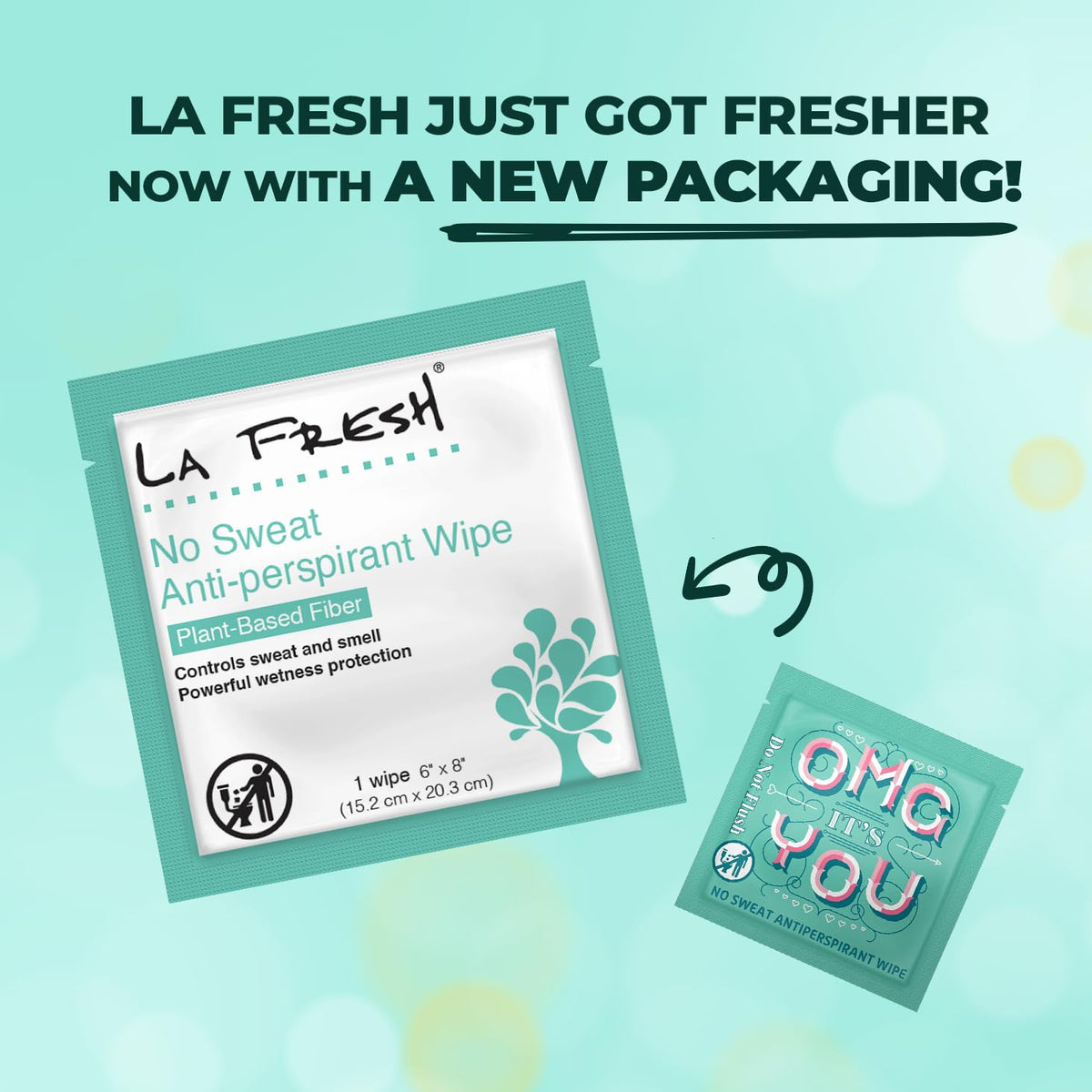 La Fresh Travel Lite Wipes fresh scent boosts daily confidence.